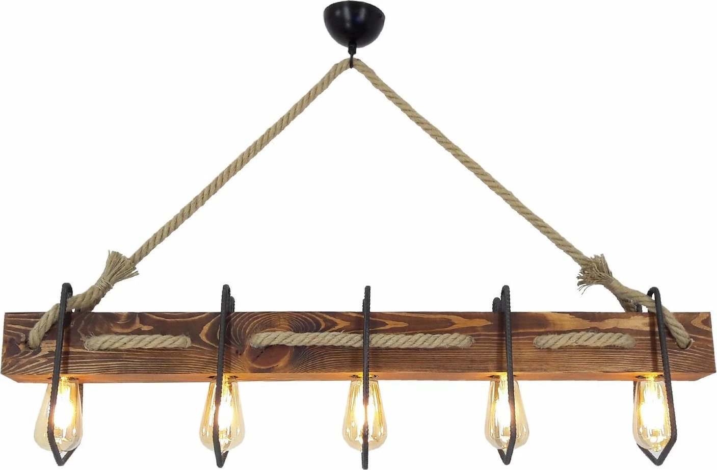 Llambë tavani Opviq, dru i fortë pishe, ngjyrë arre, Demir Kütük 3