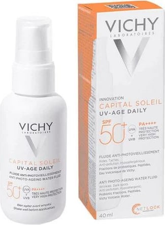 Krem dielli me ngjyrë Vichy Capital Soleil UV-Age Daily SPF50+, uniseks, 40ml