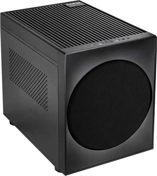 Kasë Chieftec CI-03B-OP mATX kube, Micro ATX/Mini ITX, 1x 200 mm ventilator, USB 3.2 Gen 2 Type-C, e zezë