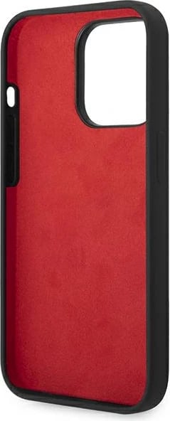 Mbështjellës Ferrari FEHCP14LSIBBK për iPhone 14 Pro 6.1", silikon, Metal Logo, zi