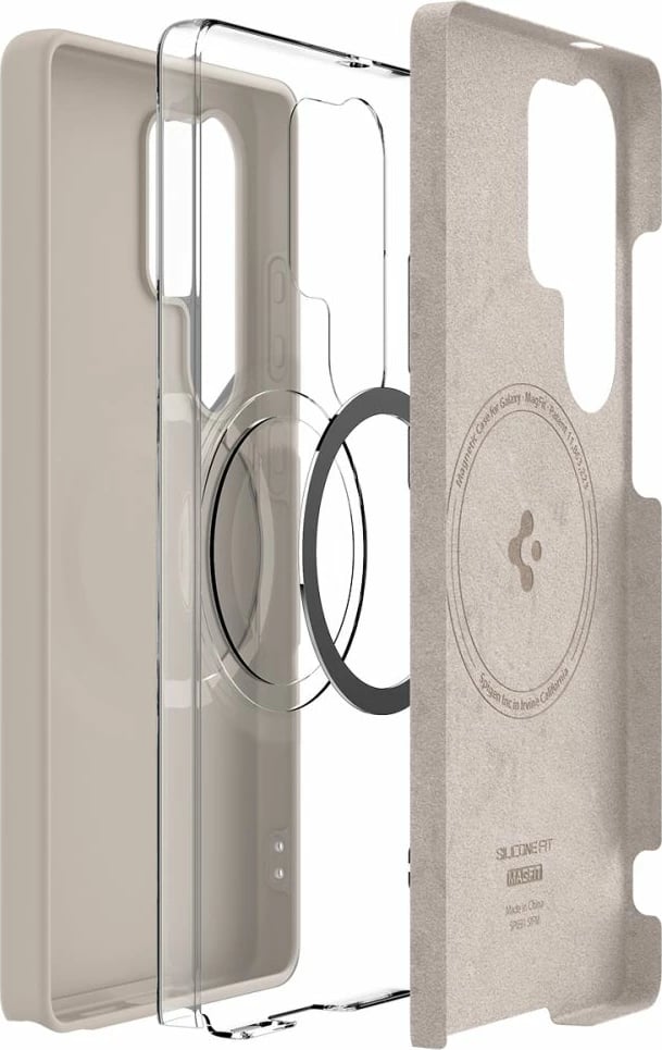 Mbështjellës Spigen Silicone Fit Mag për Samsung Galaxy S25 Ultra, titanik