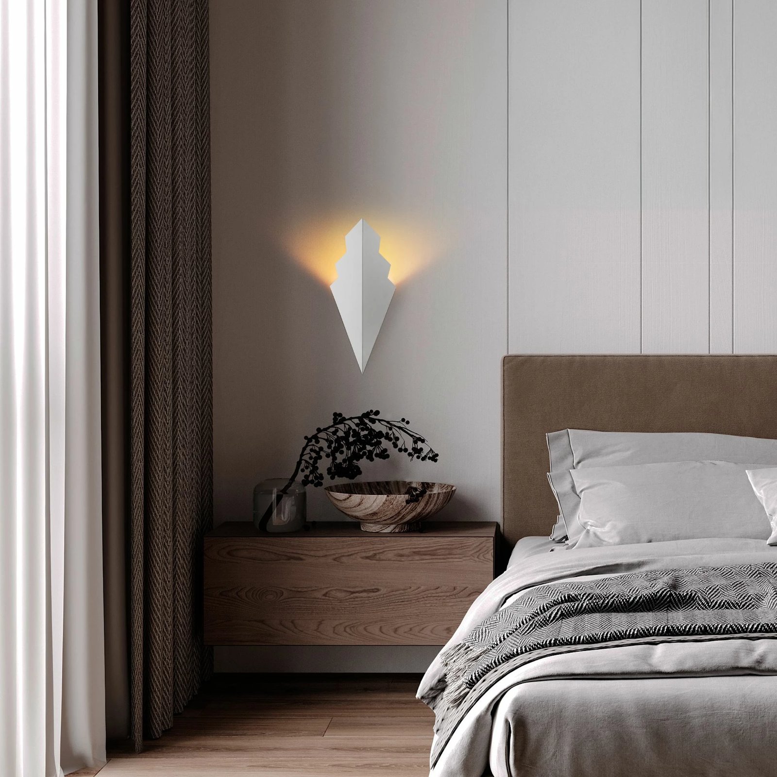 Llambë muri Opviq, Arrow - 15173, e bardhë Llambë muri Opviq, Arrow - 15173, e bardhë