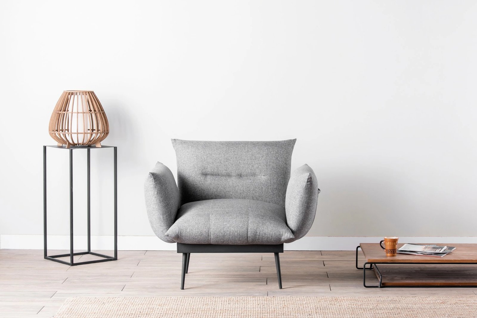 Karrige krahu Jax Solo, ngjyrë gri, Atelier del Sofa