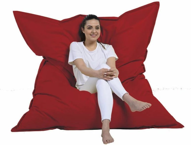 Jastëk i madh për kopsht, ngjyrë e kuqe, Atelier del Sofa, 140x180cm