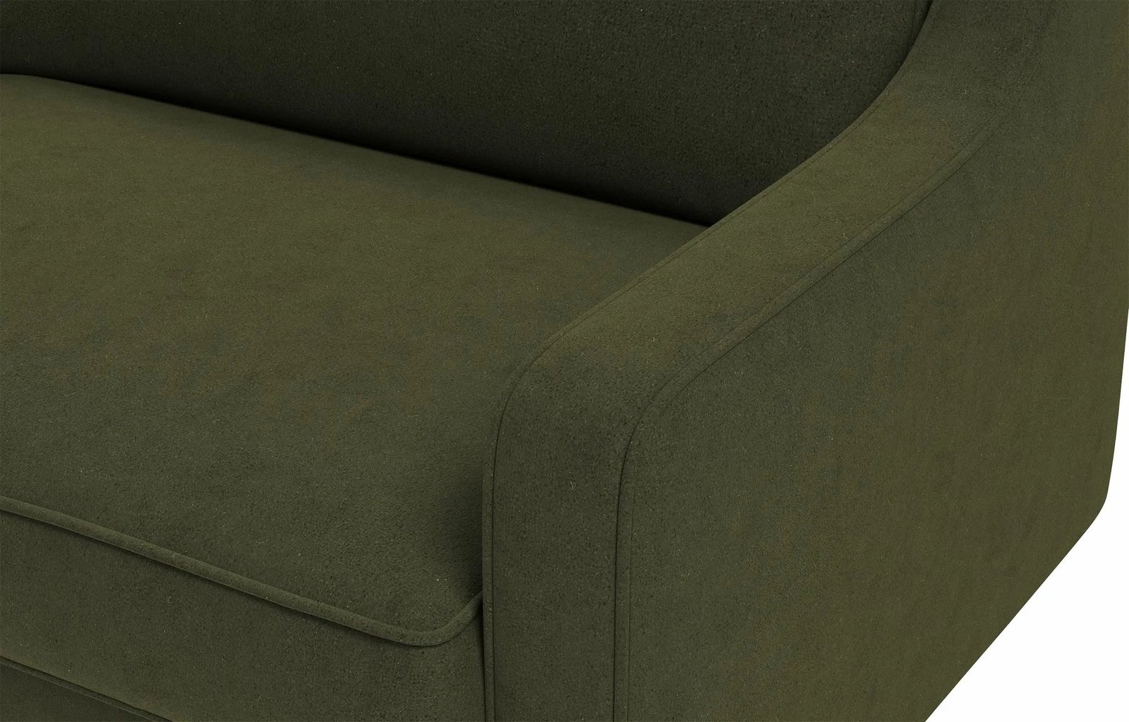 Karrige një vendëshe Robin, ngjyrë jeshile vaji, këmbë druri arre