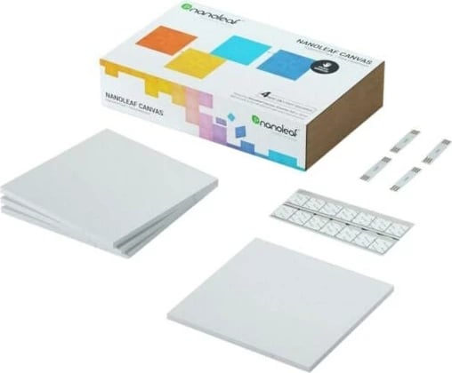 Panel ndriçimi Nanoleaf Canvas Expansion Pack, 4 katrorë, i bardhë