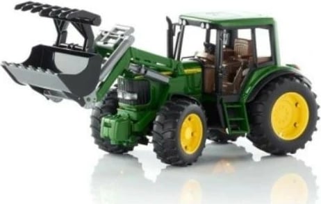 Traktor lodër BRUDER John Deere 6920 me ngarkues përpara, 1:16, Jeshil/Verë/Zeze