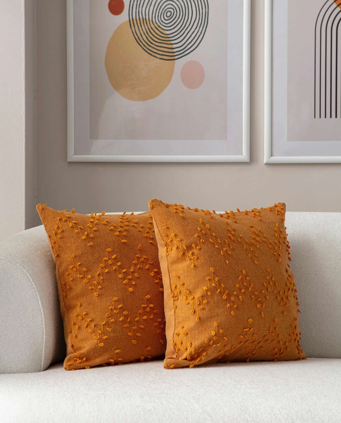 Set mbulesash për jastëk, portokalli, 2 copë, Evila Originals, Tuffet