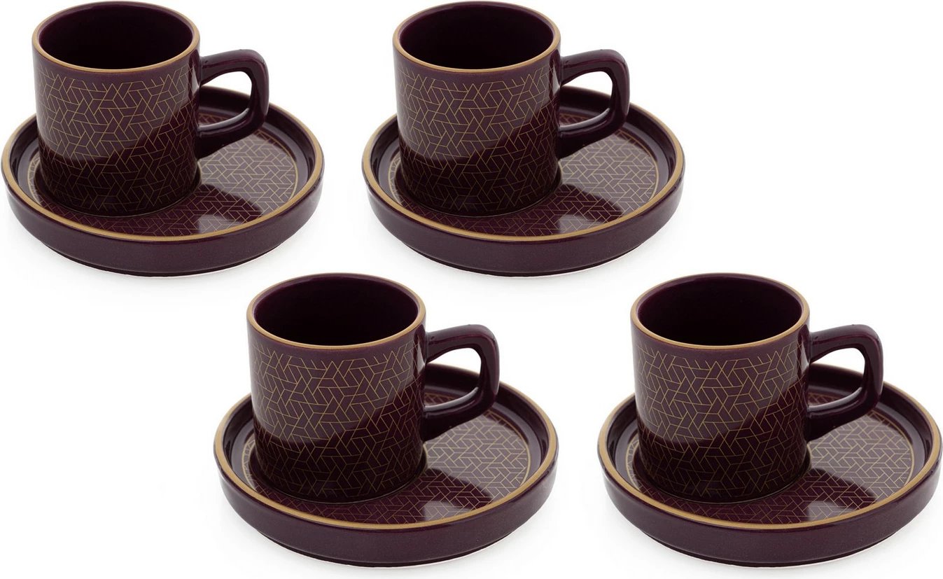 Set filxhanash kafeje (8 copë), Hermia Concept, ngjyrë damson, TK631008F573A303800MAF8100