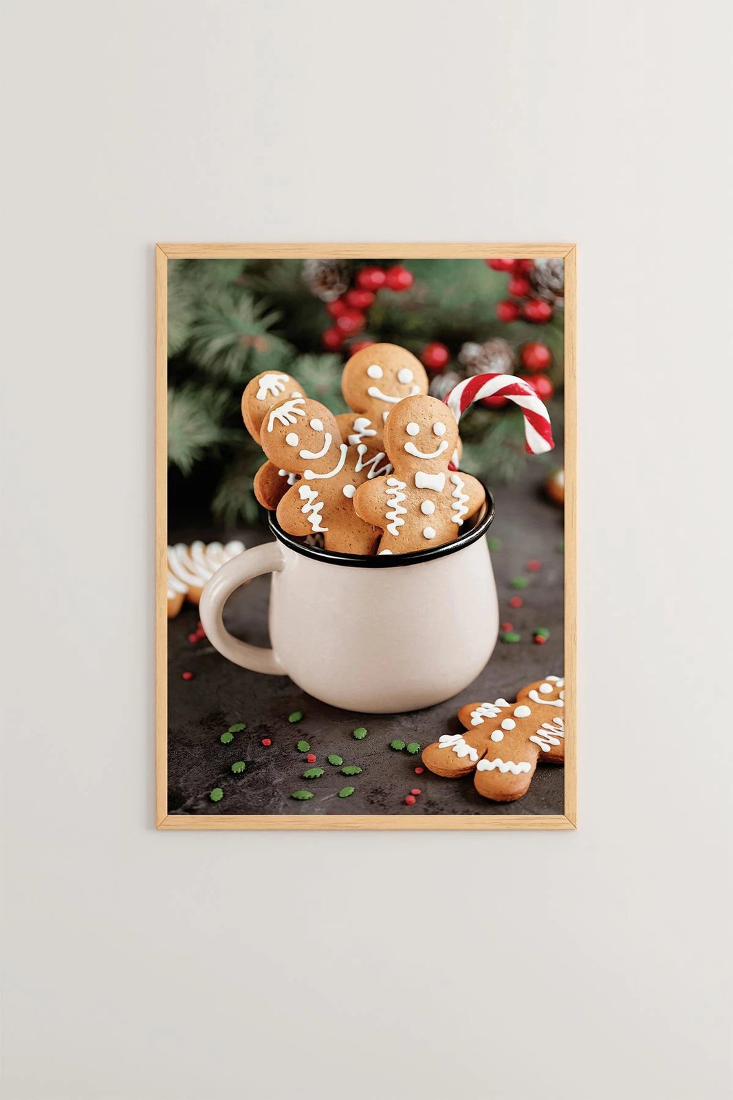 Pikturë dekorative me kornizë, shumëngjyrëshe, Wallity, Nwyearsngmdl56, 33x48cm