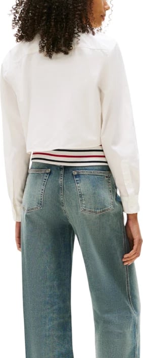 Këmishë Tommy Hilfiger Jeans femra e bardhë