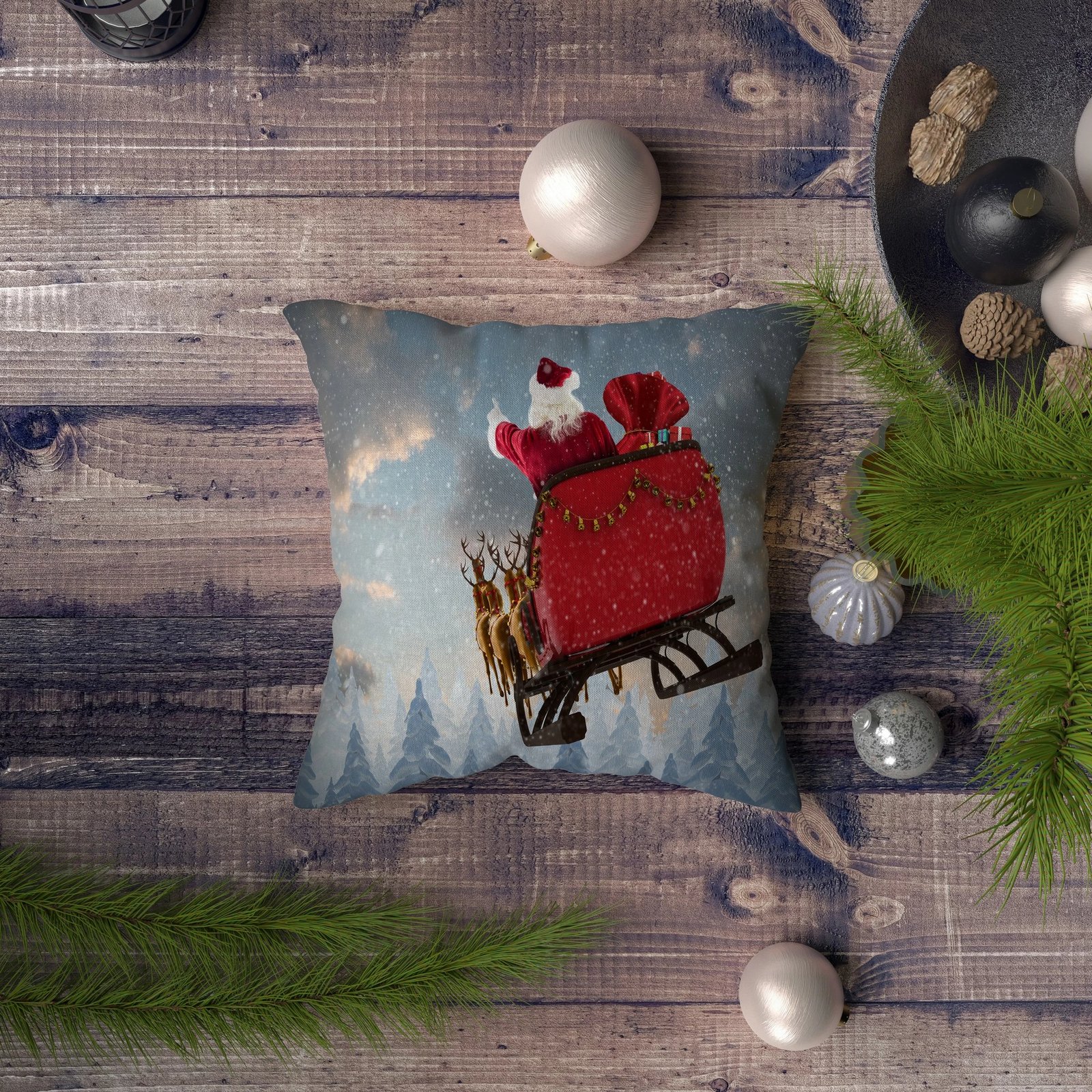 Jastëk dekorativ Aberto Design, NYXMAS088, shumëngjyrësh, 43x43cm