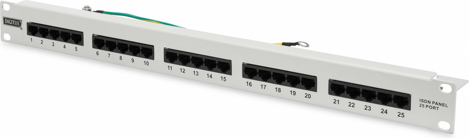 Patchpanel Digitus 25-port Cat3, 1U, gri