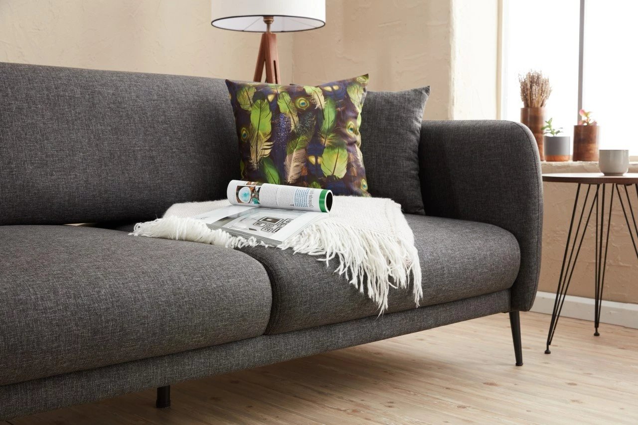 Kënd divan-krevat Venus L, ngjyrë antracit, Atelier del Sofa