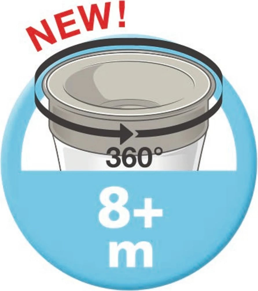 gotë bebe trajnimi 360°, NUK, Magic, 230ml, BPA-free, me kapak, e kuqe