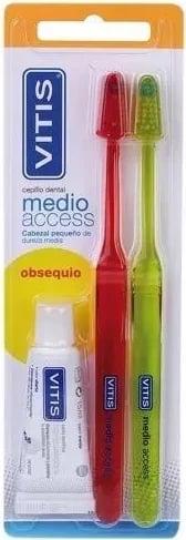 Furçë dhëmbësh VITIS Access Medio unisex 2 copë