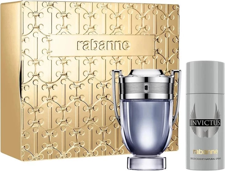 Set Eau de Toilette dhe deodorant për meshkuj Paco Rabanne Invictus 100ml + 150ml
