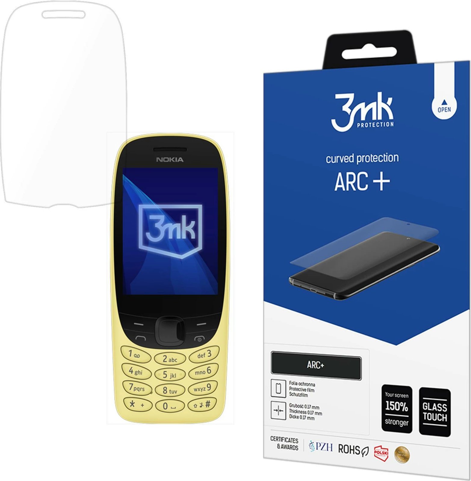 Film mbrojtës 3mk ARC+ për Nokia 6310 (2024)