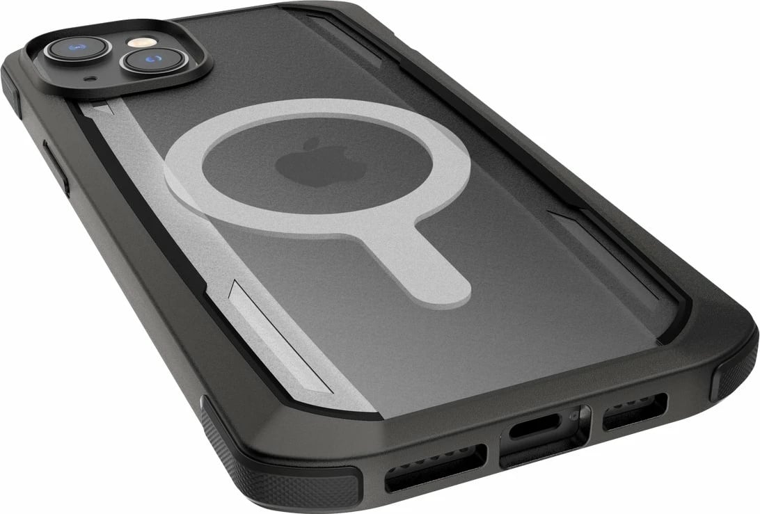 Mbështjellës Raptic X-Doria Secure built për iPhone 14 Pro Max me MagSafe, i zi