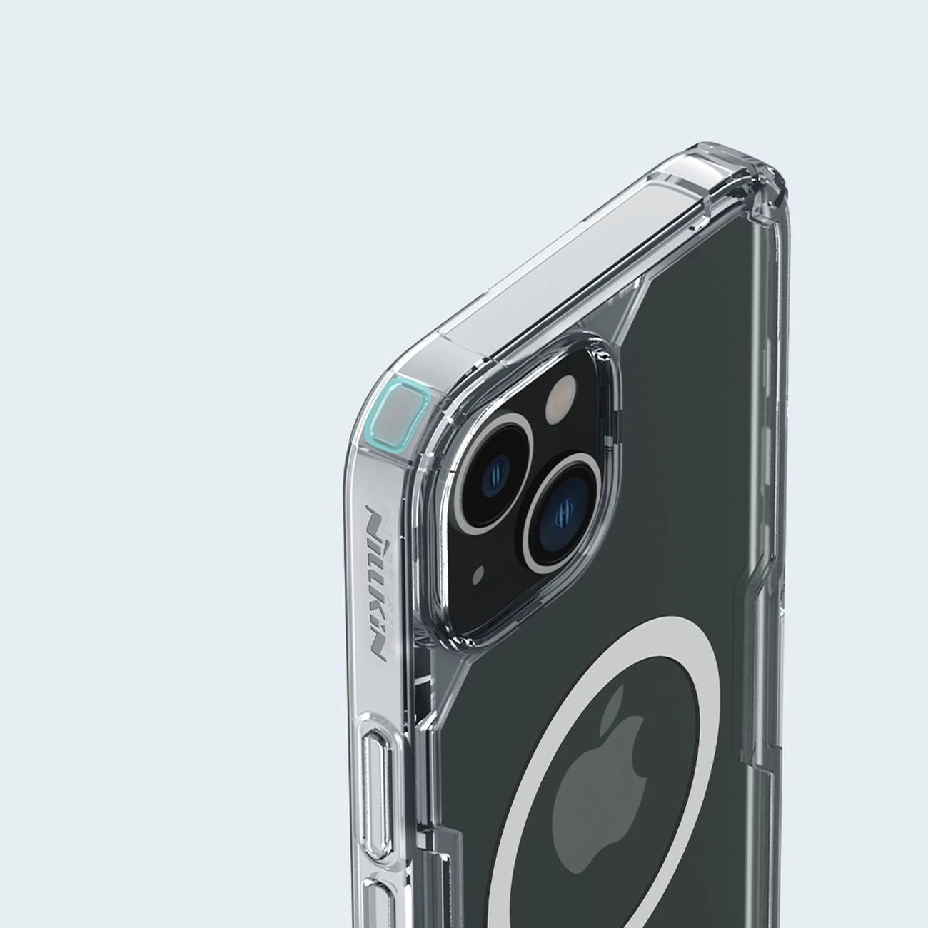 Mbështjellës Nillkin Nature Pro për iPhone 14 Plus, MagSafe, transparent, bardhë