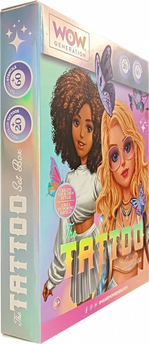 Set tatuazhe të përkohshme për fëmijë Kids Euroswan Wow Generation, shumëngjyrësh