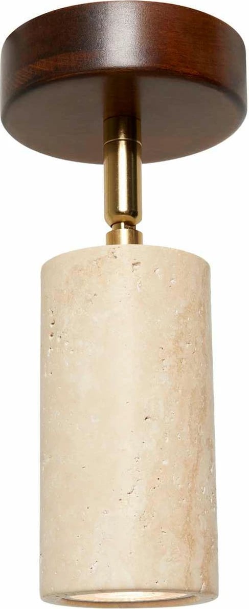 Llambë tavani prej druri, Opviq Nur, ngjyrë bezhë dhe arre