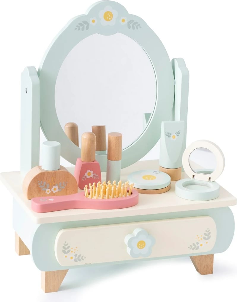 Tavolinë grimi lodër prej druri PROMIS TD02, shumëngjyrëshe