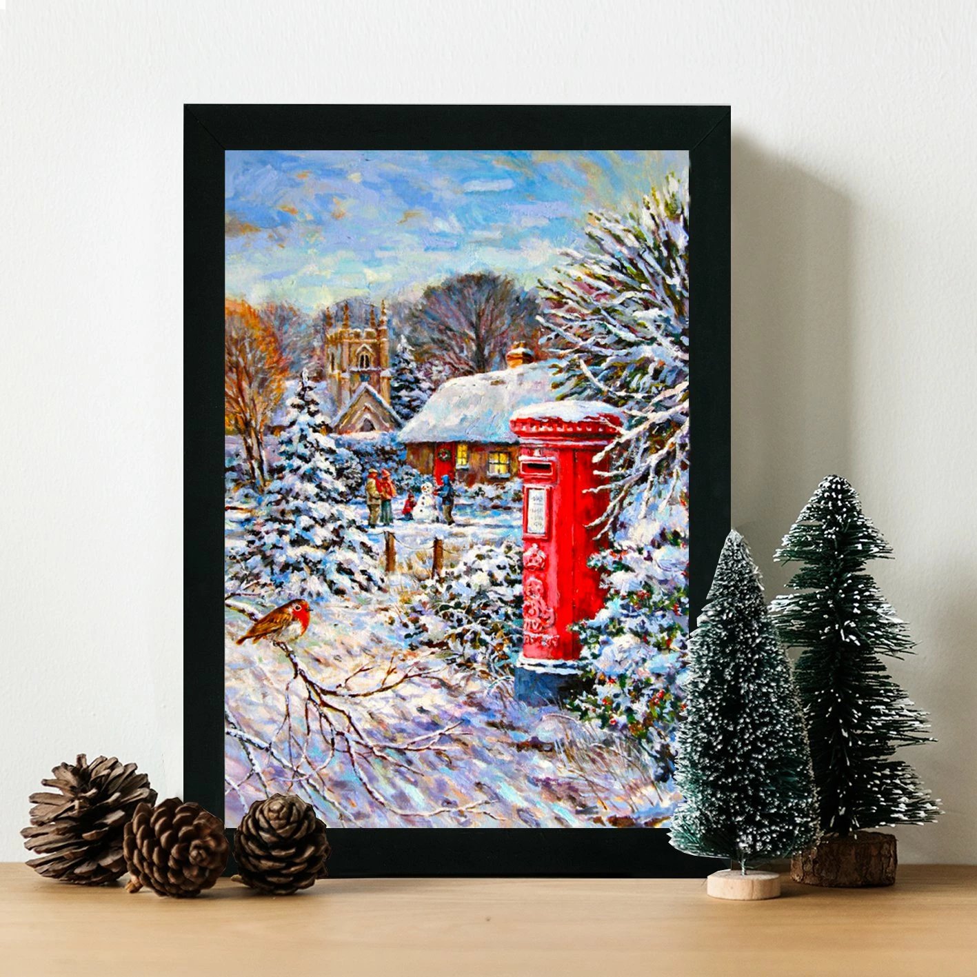 Pikturë dekorative me kornizë MDF, shumëngjyrëshe, Wallity, SC7436501493400