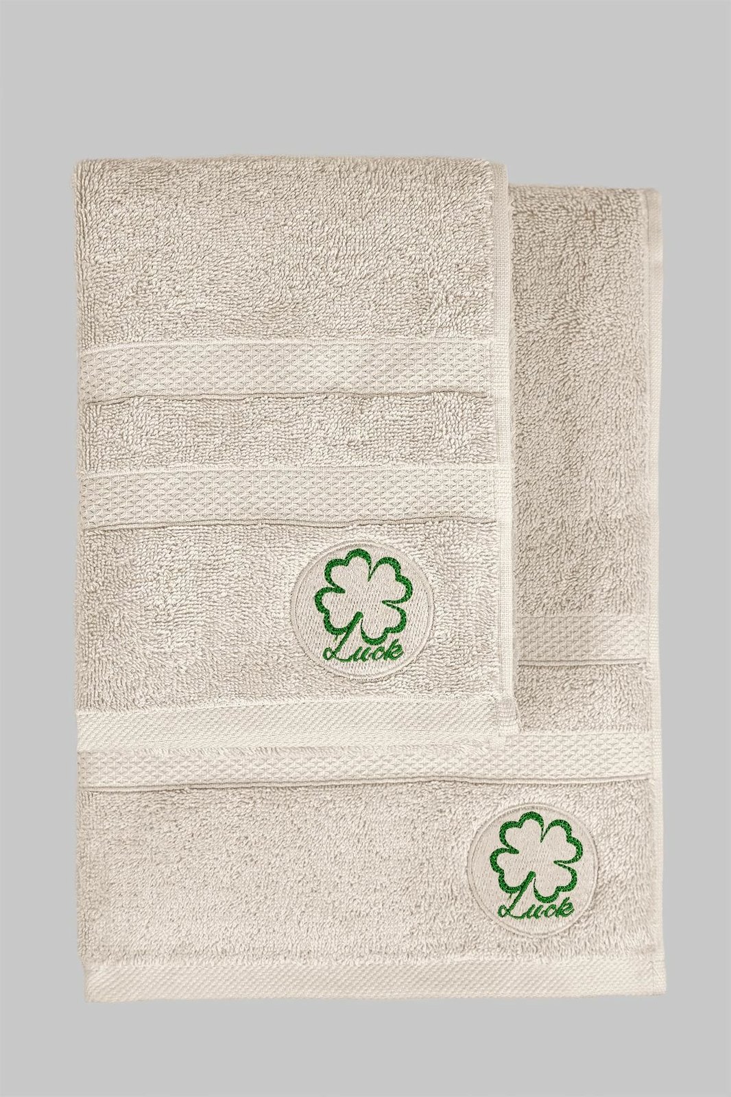 Set peshqirësh duarsh dhe trupi (2 copë), Mijolnir, Luck, bezhë