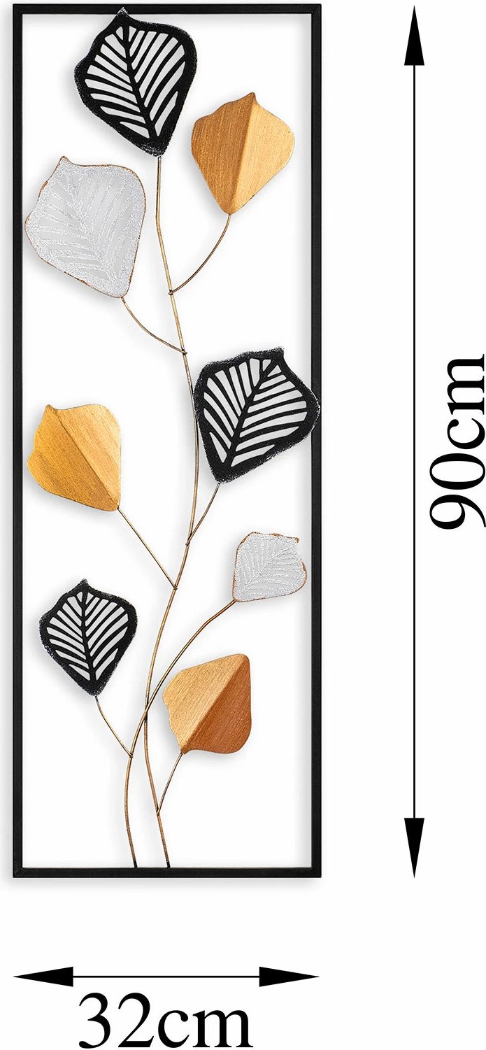 Aksesor dekorativ metalik për mur, Wallity, Crabtree, shumëngjyrësh