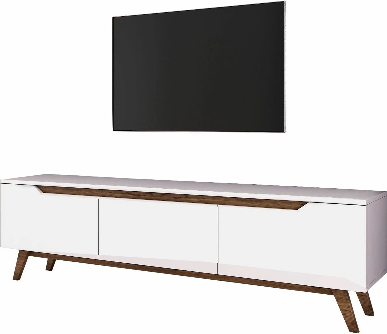 Komodë TV Hanah Home, D1 - 794, e bardhë dhe arre