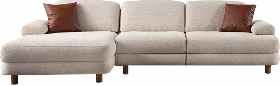 Kënd-sofë krevate Atelier del Sofa, kënd i majtë, ngjyrë krem