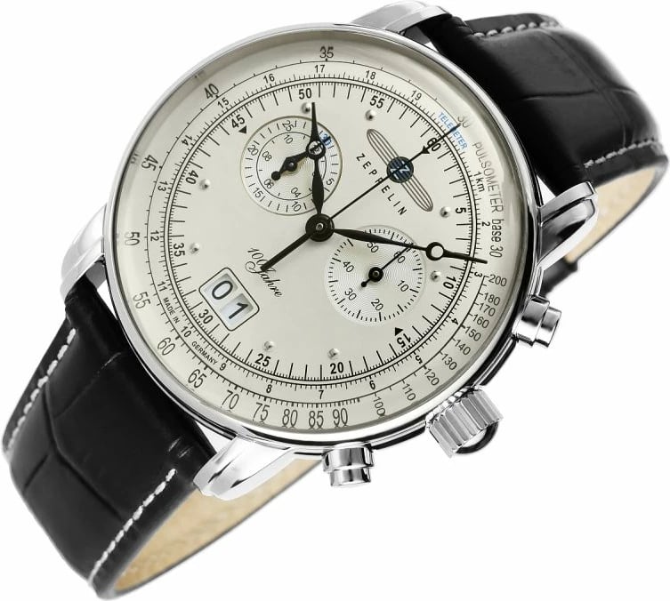 Orë dore për meshkuj Zeppelin, e zezë