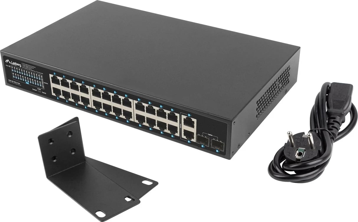 Switch rrjeti Lanberg RSGE-24P-2GE-2S-360, i pamenaxhuar
