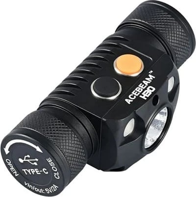 Dritë koke AceBeam H30 R+CRI 6500K, 5000 mAh, LED, IP68, Alumini