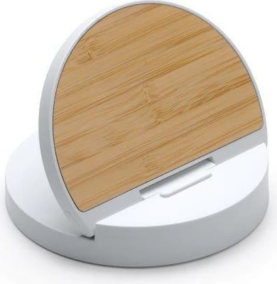 Karikues wireless NEXT 10W, bambu dhe ABS