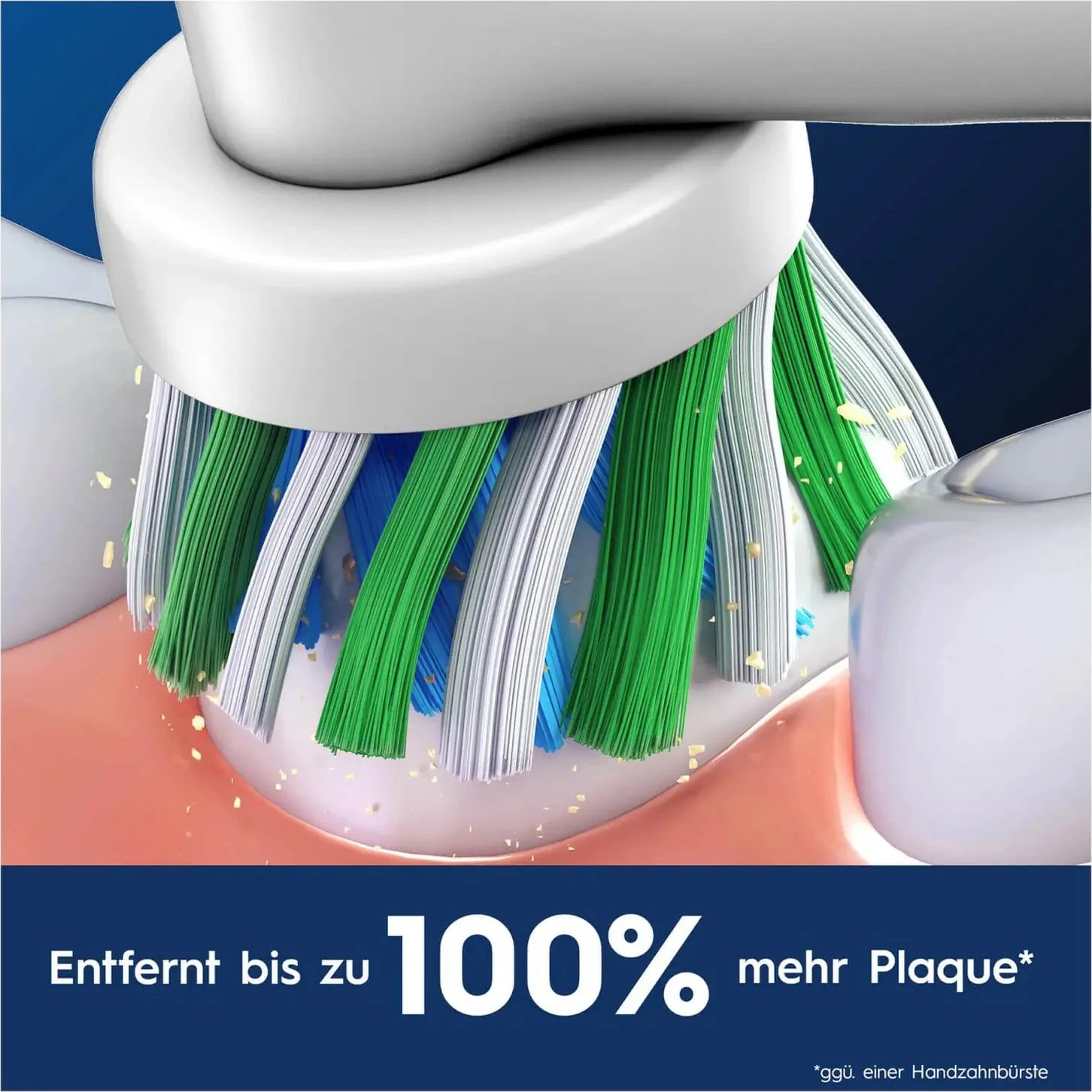 Koka rezervë për furçë dhëmbësh Oral-B CrossAction, 4 copë, e bardhë