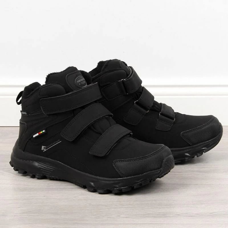 Këpucë trekking për meshkuj American Club, të zeza