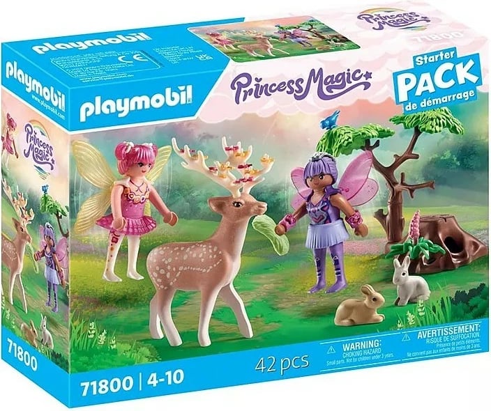 Set figurina Playmobil Princess Magic 71800 me zanat e pyllit dhe kafshë