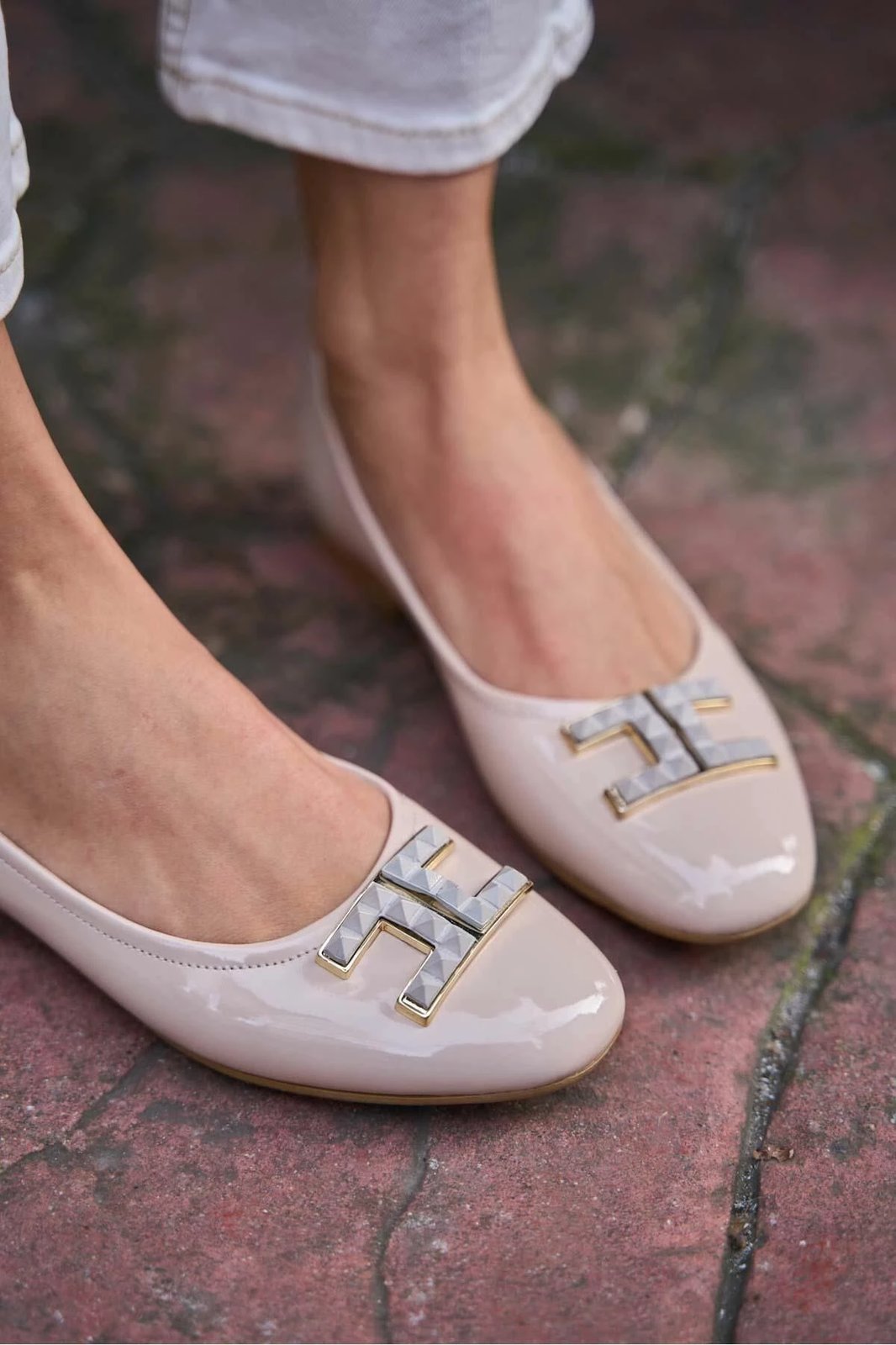 Balerina për gra, ngjyrë bezhë, Jumeon, MK1340024YR20-002, nr. 39