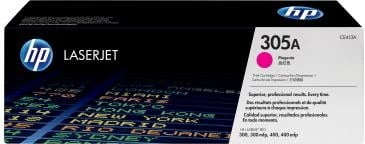 Toner HP 305A CE413A, origjinal, rendiment 2,400–4,400 faqe, magenta