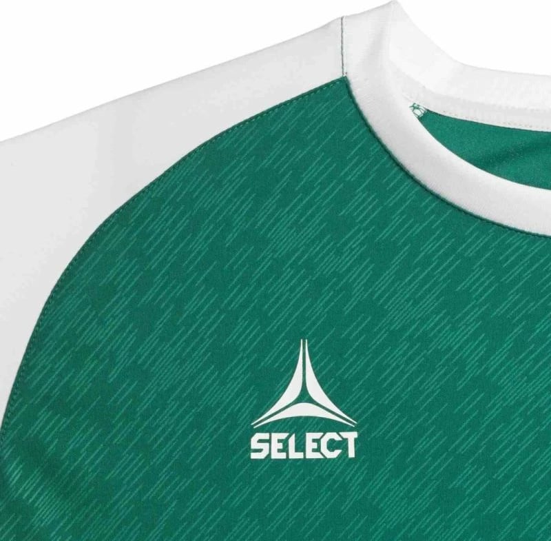 Fanellë futbolli Select për meshkuj, e bardhë dhe e gjelbër