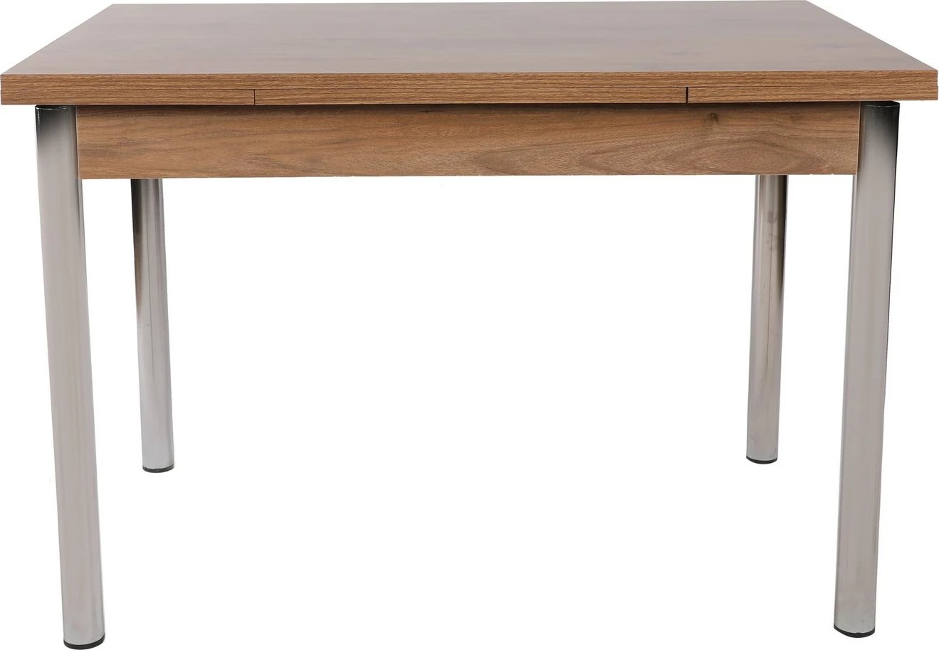 Tavolinë ngrënieje me zgjatje, ngjyrë arre dhe argjendi, Polo - 1308