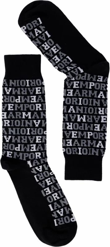 Çorape për meshkuj Emporio Armani, e zezë