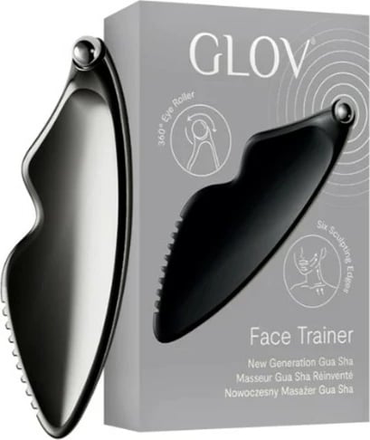 Masazhator fytyre Glov Face Trainer Modern Gua Sha për femra e zezë