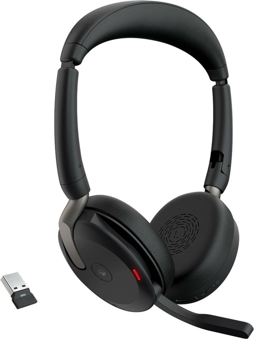 Smartwatch Jabra Evolve2 65 Flex, Link380a MS Stereo, Wired & Wireless, 20 - 20000 Hz, Office/Call center, 136 g, Headset, Black