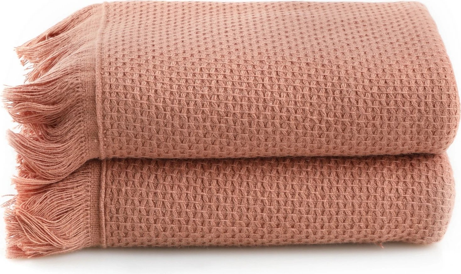 Set peshqirësh për larje, 2 copë, Mijölnir, Mia, ngjyrë salmon