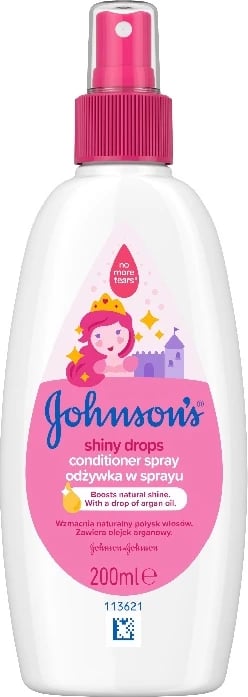 Spray kondicioner për fëmijë Johnson & Johnson Shiny Drops 200ml
