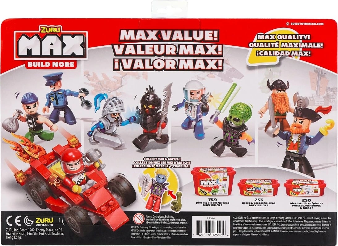 Set figurash ZURU Max Build, 15 copë, plastikë Set figurash ZURU Max Build, 15 copë, plastikë