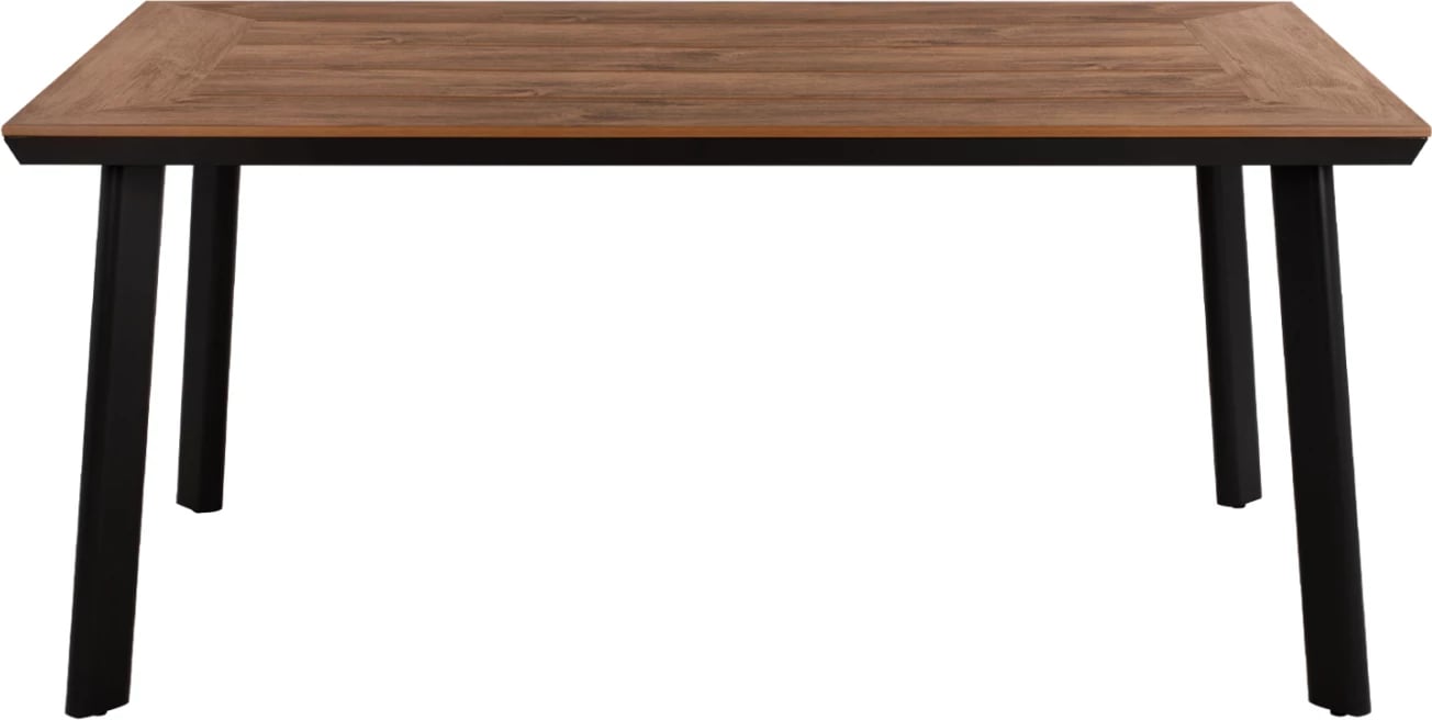 Tavolinë alumini me sipërfaqe tavoline polivudi, FH5132.12, gri, 160x92x72 cm